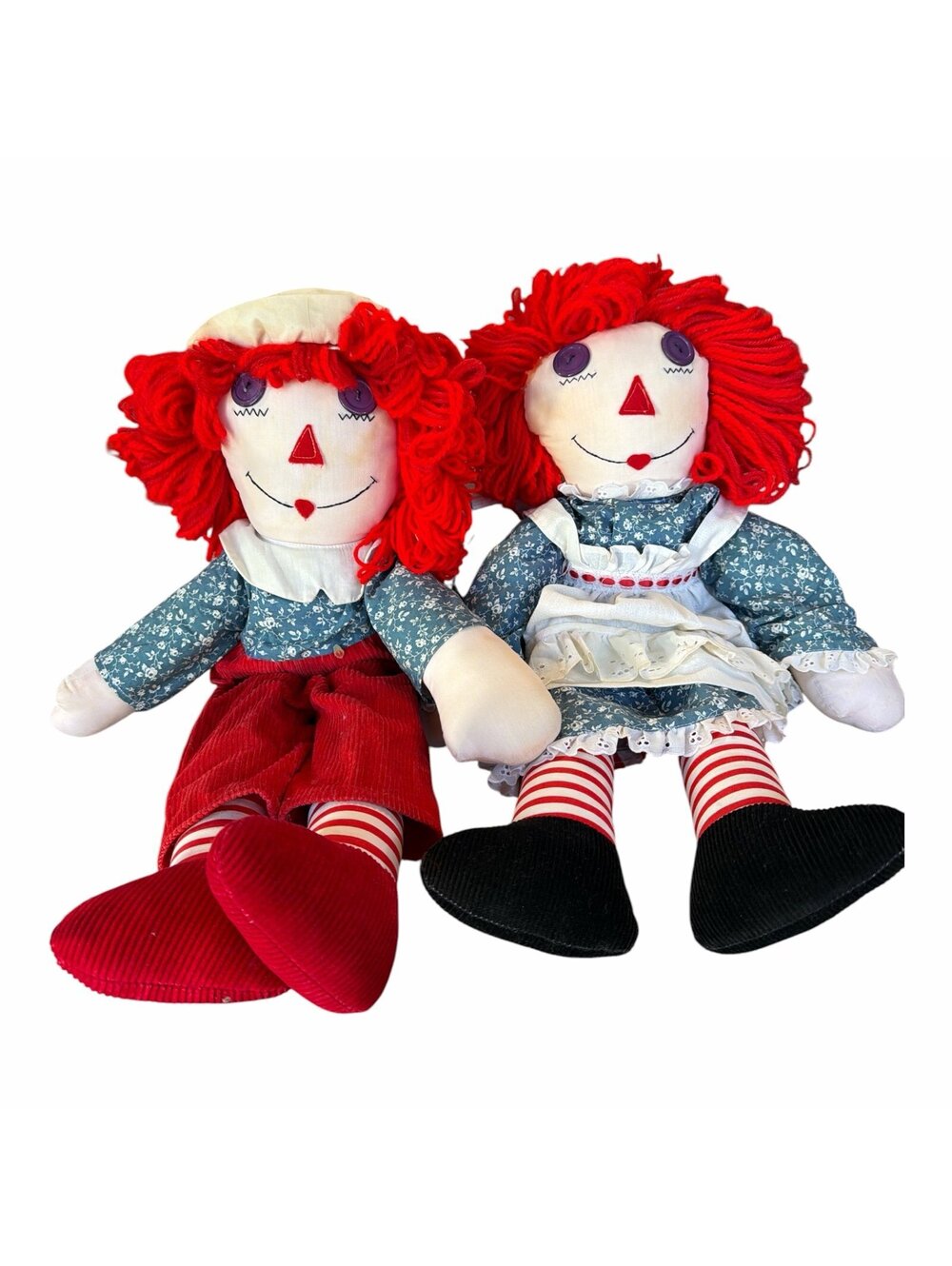 Raggedy Ann and Andy Dolls handcrafted cloth dolls that resemble the classic Ra
